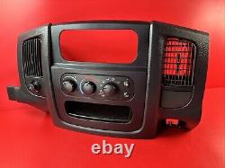 02-05 Dodge Ram 1500 2500 3500 Radio Bezel Climate Controls Vents BLACK DVD