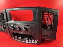 02-05 Dodge Ram 1500 2500 3500 Radio Bezel Climate Controls Vents BLACK DVD