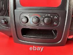 02-05 Dodge Ram 1500 2500 3500 Radio Bezel Climate Controls Vents BLACK DVD