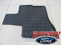 10 thru 19 Taurus OEM Genuine Ford Black Rubber All Weather Floor Mat Set 4-pc