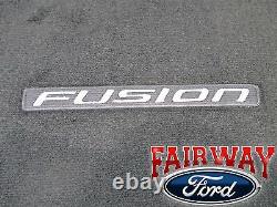 13 thru 16 Fusion OEM Genuine Ford Parts Carpeted Ebony Black Floor Mat Set 4-pc