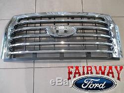 15 thru 17 F-150 OEM Genuine Ford Parts Chrome 5-Bar Grille Grill witho Camera NEW
