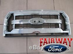 15 thru 17 F-150 OEM Genuine Ford Parts Chrome and Mesh Grille Grill witho Camera