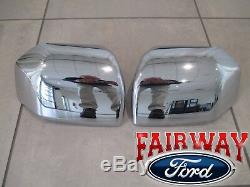 15 thru 19 F-150 OEM Genuine Ford Parts Chrome Mirror Cover Skull Cap Set of 2