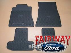 15 thru 19 Mustang OEM Genuine Ford Parts Black Rubber Floor Mat Set 4-pc