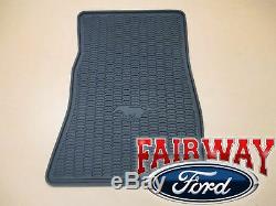 15 thru 19 Mustang OEM Genuine Ford Parts Black Rubber Floor Mat Set 4-pc