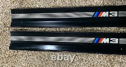 1998 Bmw E36 M3 Door Sills Steps Front Coupe Trim Scratch Plate Black Oem