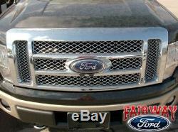 2009 thru 2014 F-150 OEM Genuine Ford Parts Chrome Mesh Grille withEmblem NEW
