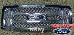 2009 thru 2014 F-150 OEM Genuine Ford Parts Chrome Mesh Grille withEmblem NEW