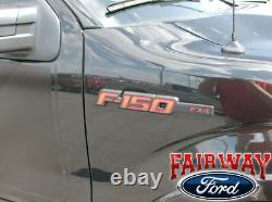 2009 thru 2014 F-150 OEM Genuine Ford Parts RED FX4 Fender Emblem Set NEW