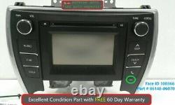 2015 Toyota Camry Radio Touch Screen Display Receiver 100366 OEM 86140 06070