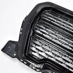 2019-2022 GMC Sierra 1500 Denali AT4 Front Grille Plate Fog Bezel Kit Black 8PCS