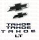 2021+ Chevrolet Tahoe Front Rear Door Tailgate Lt Emblems Gloss Black Gm Oem