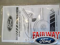 21 thru 23 Ford F-150 OEM Ford Satin Black Air Design Fender Vents PAIR