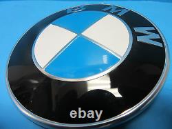 2 Hood & Trunk Emblem Roundel GENUINE BMW OEM # 51148132375 W. Grommets 3.25
