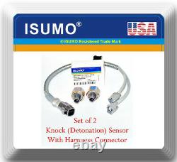 2 Knock Sensor W Pigtail Wire Harness Kit Set Fit Lexus & Toyota V6 3.0L