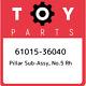 61015-36040 Toyota Pillar Sub-assy, No. 5 Rh 6101536040, New Genuine Oem Part