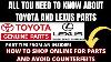 All You Need To Know About Toyota And Lexus Parts How To Find Deals