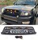 Front Grille For 2003-2005 Toyota 4runner Matte Black With Letter Led Lights