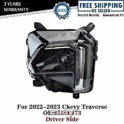 For 2022-2023 Chevy Traverse witho LED DRL Projector Headlight Driver Side LH New