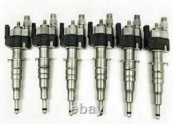 GENUINE OEM SIEMENS x6 Fuel Injectors for 2005-2015 BMW 13537585261-12, INDEX 12