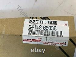 Genuine 0411266036 Oem Toyota Gasket Kit, Engine 04112-66036