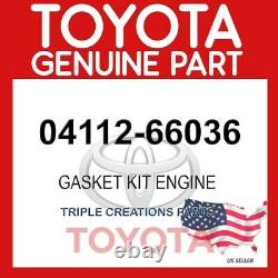 Genuine 0411266036 Oem Toyota Gasket Kit, Engine 04112-66036
