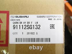 Genuine OEM Subaru 91112SG132 Left Front Door Molding 2014-2018 Forester