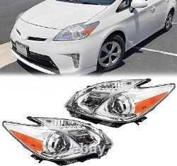 Headlights For 2012 2013 2014 2015 Toyota Prius Halogen Headlamps LH RH Pair