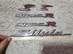 JDM Nissan Silvia S15 Spec R Emblem Set 5 Logo Sr20det Used Genuine Parts OEM