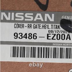 OEM 2016-2021 Nissan Titan Rear Tailgate Bed Cap Molding NEW 93486-EZ00A