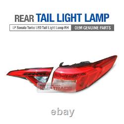 OEM Genuine LED Rear Tail Light Lamp RH Assy for HYUNDAI 2015-2017 Sonata Turbo