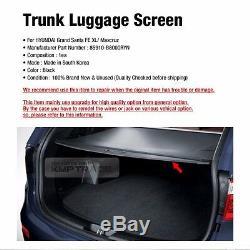 OEM Parts Rear Trunk Cargo Luggage Screen Net for HYUNDAI 2014-2018 Santa Fe XL