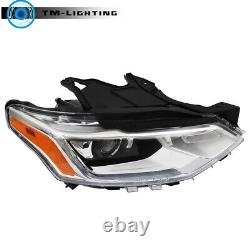 Pair Headlights For Chevy Traverse 2018-2021 HID/Xenon LED DRL Chrome Headlamps