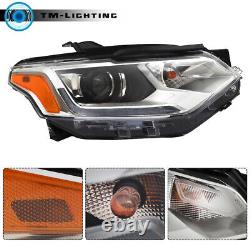 Pair Headlights For Chevy Traverse 2018-2021 HID/Xenon LED DRL Chrome Headlamps