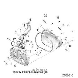 Polaris Outer Clutch Cover Kit, Genuine OEM Part 2207123, Qty 1