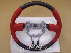 Scion Fr-s Toyota 86 GT86 ZN6 Red Leather Steering Wheel Genuine OEM Part 12-15