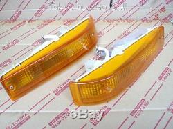 Toyota Corolla CP Coupe AE86 Front Bumper Turn signal lamp set Genuine OEM Parts
