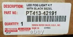 Toyota Led Fog Light Upgrade Kit, Black Bezel, Genuine OEM Accessory