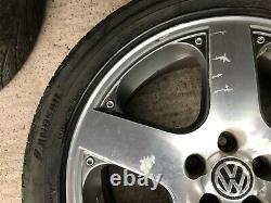 Vw Mk4 Golf 17 Santa Monica Alloy Wheel & Tyre 1j0601025j Genuine Oem Part #1