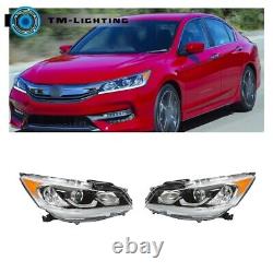 Assemblage des phares avant Gauche et Droit avec feux de jour à LED pour Honda Accord 2016-2017