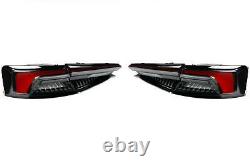 Audi A5 16-19 Genuine Black Led Dynamic Indicator Rear Lights Lamps Set Paire