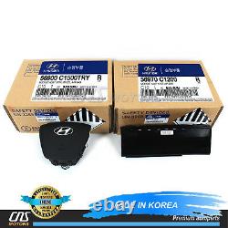 Genuine Volant Et Knee Air Bag Pour 15-17 Hyundai Sonata Oem 56900c1500try