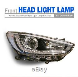 Led Pièces D'origine Oem Head Light Lamp Rh Pour Hyundai Accent Sedan 2011-17 Verna