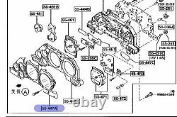 Mazda Rx-7 Rx7 Fd3s Véritable Cluster Speedometer Instrument Lens Chrome Oem Parts