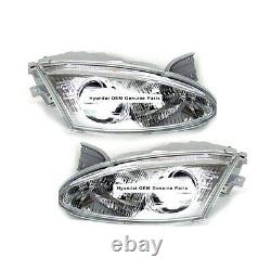 Nouveau 1997-1999 Hyundai Tiburon Headlight Assembly Lh & Rh Set Genuine Parts Oem