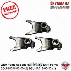 Nouveau Oem Yamaha Banshee Yfz350 Shift Forks Set Shifter Transmission Pièces Réelles