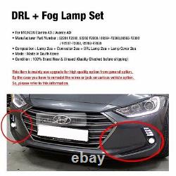 Oem Pare-chocs Drl Brouillard Lampe Légère Assay Cover Lh Rh Câblage Pour Hyundai 17-18 Elantra