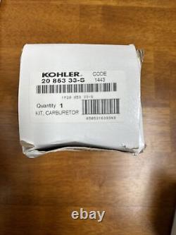Véritable Carburateur Kohler Oem Kit Part# 20 853 33-s