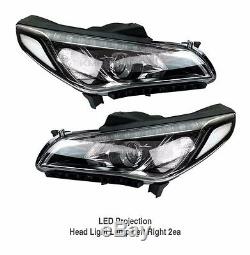 Véritable Pièces Oem Drl Led Head Light Lamp Lh Rh Pour Hyundai I45 Sonata 2015-2017